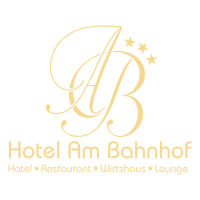 Home - Logo Hotel Am Bahnhof gold tranzparent - M&A Gastro und Hotel GmbH & Co. KG